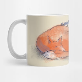 Girl and fox Mug